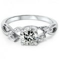 thumbnail image 3 of Pompeii 1 1/3ct Diamond Vine Vintage Marquise Engagement Ring 14K White Gold Lab Created, 3 of 3