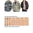 thumbnail image 5 of Frontwalk Men Outwear Lapel Cardigan Sweater Long Sleeve Cardigans Mens Casual Sweaters Zip Up Gray S, 5 of 5