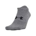 thumbnail image 2 of Under Armour Adult Essential Lite No Show Socks, 6-Pairs , Gray Assorted , Medium, 2 of 4