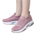 thumbnail image 3 of GUOBIOZIY Women's Walking Shoes Slip-on - Sneakers Ladies Work Mesh Casual Running Jogging Shoes (Pink,7.5), 3 of 5