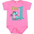 thumbnail image 3 of Inktastic Blue and Pink Baby Dragon First Birthday Boys or Girls Baby Bodysuit, 3 of 5
