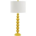 thumbnail image 2 of SAFAVIEH Jenna 32 in. Yellow Iron Table Lamp with Off-White Cotton Shade, Set of 2, 2 of 7