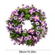 thumbnail image 3 of Corona de plástico con flujo Er, corona de primavera para puerta, corona de invierno, vegetación artificial, adecuada para decoración de paredes en interiores y exteriores, decoración navideña, decora, 3 of 6