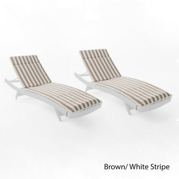 Lakeport Outdoor Water Resistant Chaise Lounge Cushions (Set of 2)