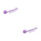 thumbnail image 4 of Kearding Colgador de pared Vacío 6 Ganchos Estante Soportes colgantes ajustables Almacenamiento de ventosa Tipo de bloqueo de plástico Púrpura 2piezas, 4 of 6
