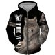 thumbnail image 1 of Nueva sudadera con cremallera de lobo con estampado 3D, sudadera con cremallera de gran tamaño para hombre, sudadera informal de calle, ropa de otoño e invierno para hombre, 1 of 5