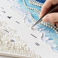 thumbnail image 5 of Diamond Art Pearl Painting Kits for Adults, Ocean Waves Diamond Art Kits for Beginners, DIY 3D Beach Seashell Plastic Pearl Painting Kit for Home Wall Decoration,B,One Size, 5 of 7