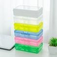 thumbnail image 2 of Clear Plastic Pencil Box Crayon Pen Storage Box Marker Pen for Case Stackable, 2 of 15