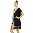 thumbnail image 2 of Bimba Women Tassel Coverup Sheer Georgette Trendy Shrug With Lace, 2 of 9