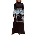 thumbnail image 1 of Vestido largo de motociclista con texto en la pared, traje de verano para mujer, ropa, 1 of 4