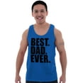 thumbnail image 3 of Cool Father's Day Best Dad Ever Mens Big & Tall Graphic Tank Top Brisco Brands 2X, 3 of 5