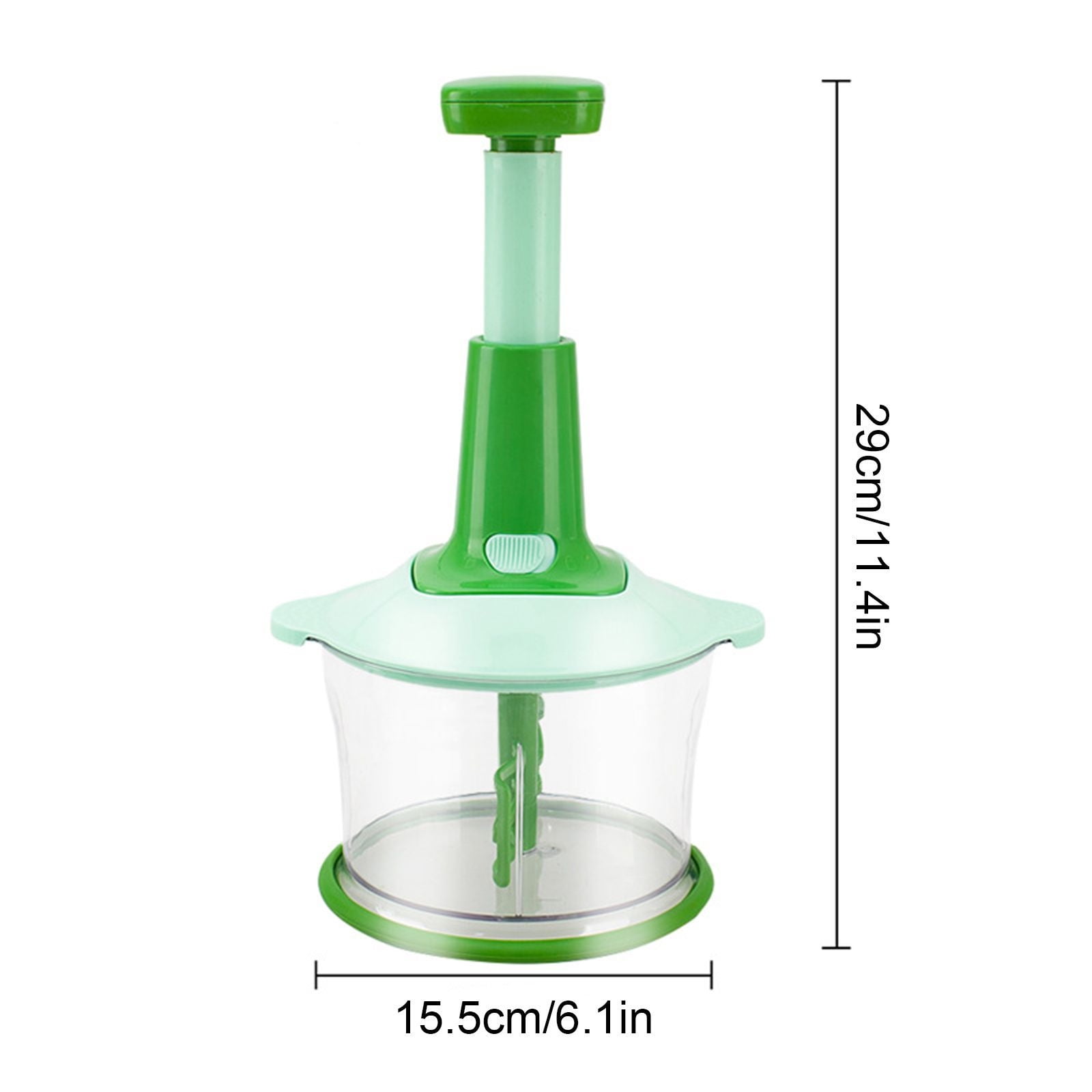 LHS Manual Food Chopper for Vegetable Fruits Nuts, Handheld Onion Chopper,  Garlic Squeezer, 500ML