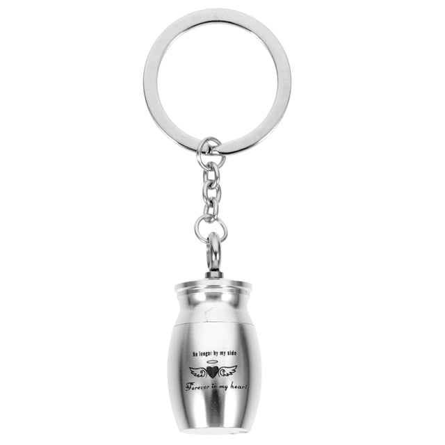 Urna Cadena de llave Mini Urna Contenedor Ornamento colgante de mascota Ornamento
