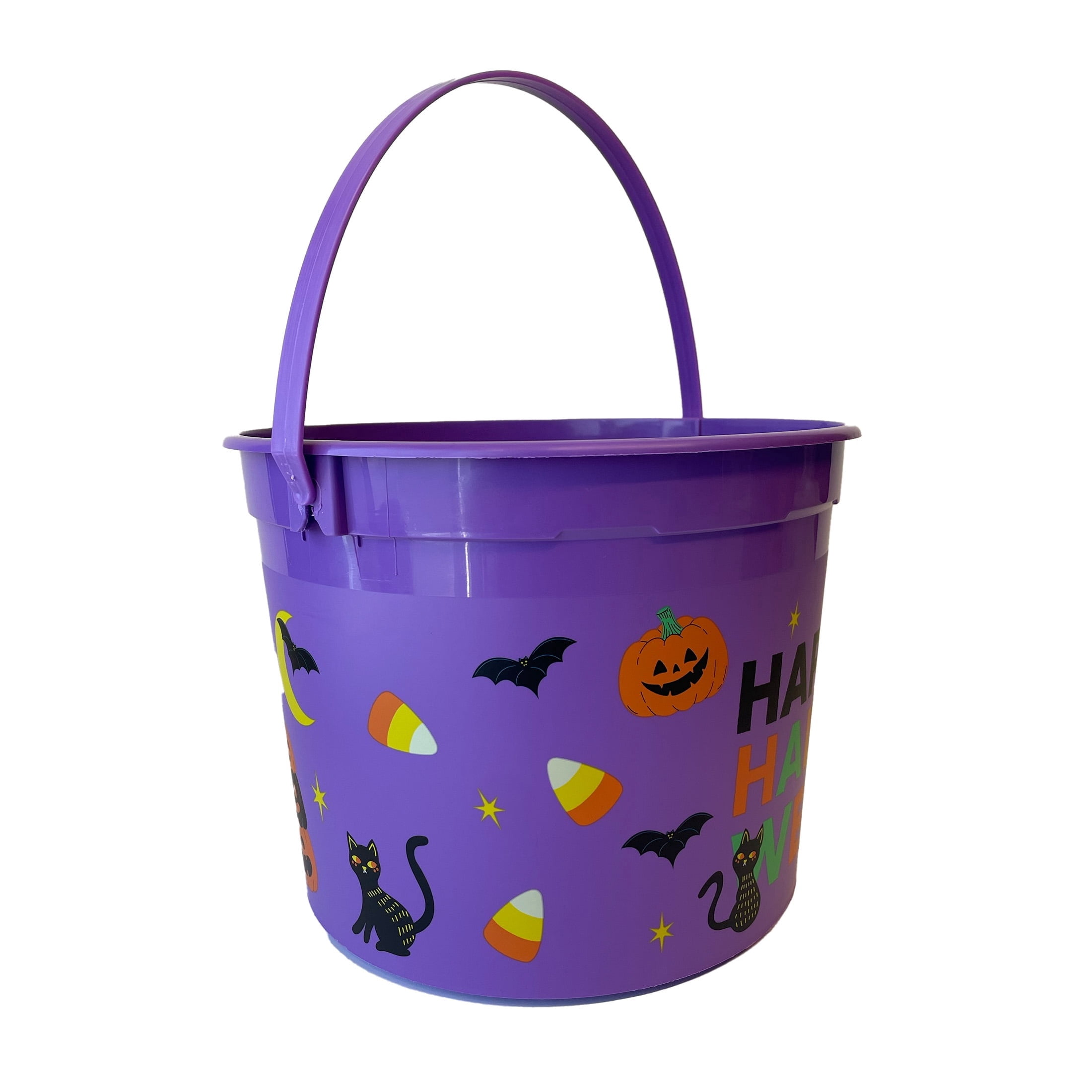 Happy Halloween Trick-or-Treat Bucket, Multicolor, 6.5", Halloween by Way To Celebrate