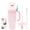 Unpatterned Pink, variant on 24oz Kids Insulated Tumbler with Handle, Stainless Steel Drinking Cup with Whale Squirt, Leak Proof Sippy Cup, Pink