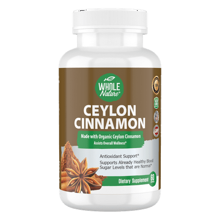 Cinnamon Capsules 1200mg, Made With Organic Ceylon Cinnamon Supplement, Vegan, Herbal, Antioxidant & Anti-inflammatory for Heart, Brain, Bone & Joint Support. Sri Lank True Cinnamon Powder Caps (1)