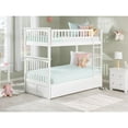 thumbnail image 4 of AFI Columbia Bunk Bed Twin over Twin with Twin Size Urban Trundle Bed, White, 4 of 8