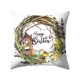 thumbnail image 2 of Funda de cojín para decoración del hogar de piel de melocotón con corona de acuarela de conejito de Pascua Wmkox73yii hfskjfh66, 2 of 2