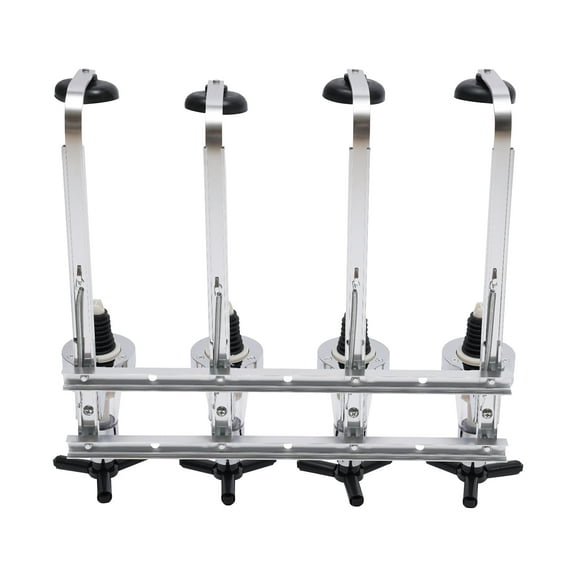Dwellnix Wall-Mounted Liquor Dispenser with 4 Liquor Heads, Adjustable Valve Handles & Aluminum Alloy Body, 25ml Shots for Party, Cocktail Mixing, and Home Bars