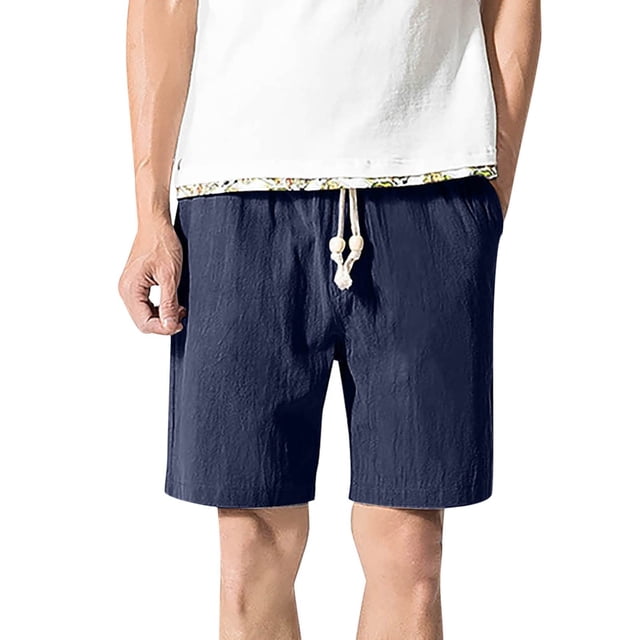 Ramiter Overall Shorts Men'S Workwear Shorts Multi Pocket Zipper Straight Leg Five Piece Pants, Casual Outdoor Sports Shorts Shorts for Men Sport Mens Shorts Athletic Blue,2XL