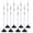 white, variant on BESEA 8 Pack 36 Inch Traffic Delineator Posts with Reflective Collars Yellow Road Cones,Yellow Durable Flexible Safety Cones for Construction, Parking Lot, and Roadway Use