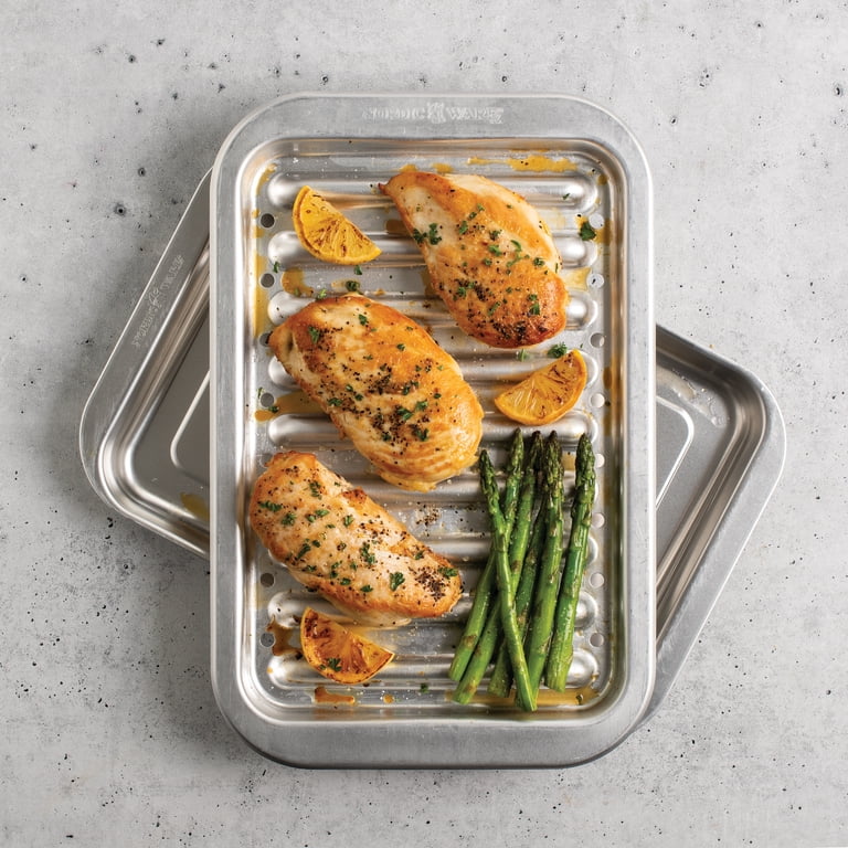 Nordic Ware Naturals 2-Piece Broil and Grill Baking Pan Set photo 4