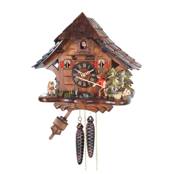 Alexander Taron 11" Engstler Fisherman Weight-Driven Cuckoo Wall Clock