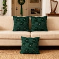 thumbnail image 4 of 2026 New St Patricks Day Pillow Covers 18x18 Set of 2 – Green Shamrock 3D Plush Textured Throw Pillow Covers for Sofa Couch & Living Room – Irish Holiday & St Patricks Day Decorations for Home, 4 of 8