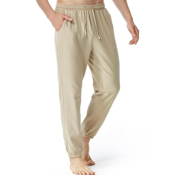 Pantalon Cargo Homme Multi Poches Regular Droit Taille Elastique Pantalon  de Travail Coton Couleur Unie Kaki - Cdiscount Prêt-à-Porter