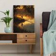 thumbnail image 5 of Sunrise Reflection Silhouette Man Canvas Print, Suitable for Living Room, Bedroom, Office, Hotel, Meditation Room, 5 of 8