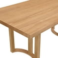 thumbnail image 3 of Christopher Knight Home 69" Modern Rectangular Dining Table, U-Shaped Trestle Base, Solid Wood, Seats 6, Natural, 3 of 6