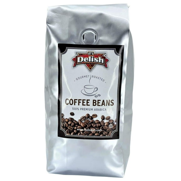 Gourmet Roasted Coffee - 100% Arabica Whole Beans - by Its Delish French Roast, 1 lb