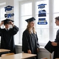 thumbnail image 5 of 2026 Graduation Door Sign Congrats Grad Porch Decorative Congrats Graduate Hanging Sign with 3 Patterns Graduation Party Supplies for Indoor Outdoor Decor, Blue Gold, 5 of 9