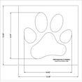 Inch Large Dog Paw Print Stencil Mylar 1 Piece of 14 Mil Painting