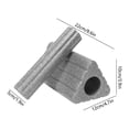 thumbnail image 2 of 2-in-1 Multi-Functional Yoga Block, High Density EVA Foam Fitness Brick for One-Arm Balance Exercise, Lightweight Non-Slip Yoga Accessory for Stretching Flexibility Pilates Gym Home Workout, Gray, 2 of 6