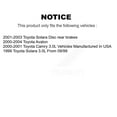thumbnail image 2 of CMX Front Rear Ceramic Brake Pads Kit for Car Toyota Camry Solara Avalon KCX-100022, 2 of 9