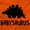 Orange, variant on Babysaurus Adorable Little Dinosaur Toddler Boy Girl T Shirt Infant Toddler Brisco Brands 12M