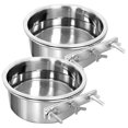thumbnail image 1 of 2026 2pcs No Spill Cage For Crate Pet Supplies Hanging Drinking Safe Dog Water Bowl, 1 of 4