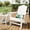 wihte, variant on Adirondack Chair for Patio, HDPE Outdoor Adirondack Chairs with Wood Grain Texture, Weather Resistant Plastic Lawn Chair for Garden Backyard Deck Fire Pit Poolside, Heavy Duty Outdoor Seating
