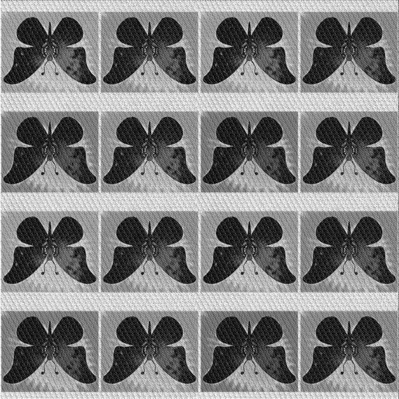 Ahgly Company Machine Washable Indoor Square Transitional Silver Gray Area Rugs, 5' Square