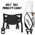 thumbnail image 2 of Sac de Golf Universel, Caddy de Mobilité avec 4 Roues Pivotantes, Robuste, Plaque de Base Détachable pour Sacs de 8 à 10 Pouces, Blanc, 2 of 6