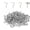 100PCS-Silver-0.5 in, variant on 1/2 Inch Small Screw Hooks, Mini Metal Twist in Hooks, Black, 100 Pcs