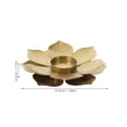 thumbnail image 2 of ADDHAT Centro De Con Portavelas De Loto En Hierro Dorado Para Ambientes Sofisticados Y Relajantes, 2 of 8