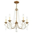 thumbnail image 5 of Beaumont Lane 5 Light Chandelier in Antique Gold Leaf, 5 of 9