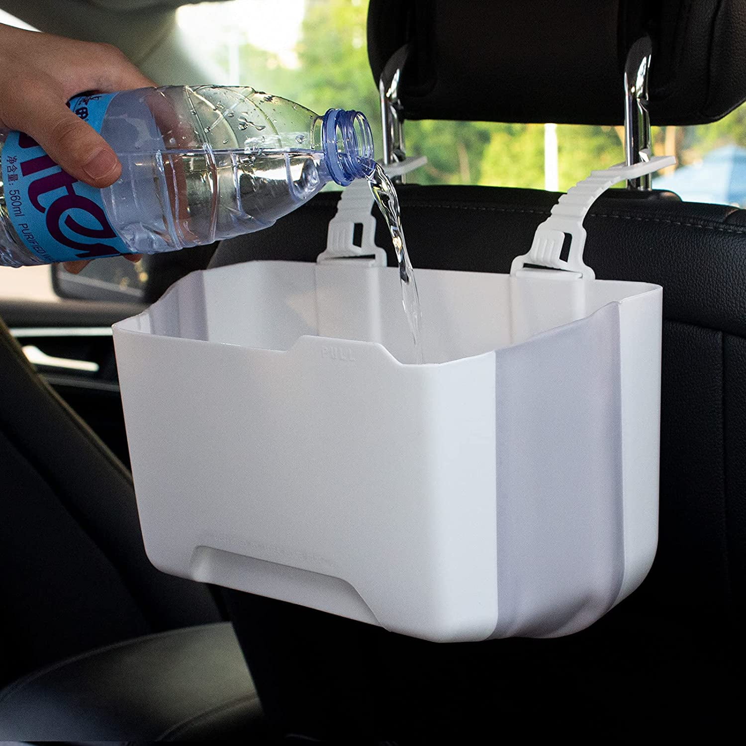Car Rubbish Bin Car Trash Can Litter Container Leak Proof Collapsible Garbage Organiser Kitchen Office Car Small Storage Box for Car SUV Truck 