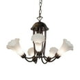 thumbnail image 6 of 24" Wide White Tiffany Pond Lily 7 Light Chandelier, 6 of 6