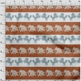 thumbnail image 2 of oneOone Tissu Polyester Lycra Rayééléphant & Cheval Ikat Tissu Imprimé au Mètre 56 Pouces de Large, 2 of 3