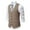 Khaki, variant on Men's Casual Business Vests Herringbone Tweed Suit Vest Lightweight Waistcoat Slim Fit Waistcoat