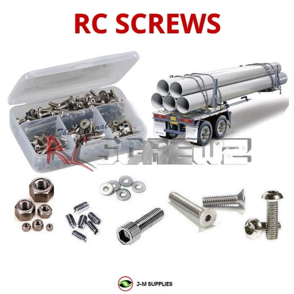 RCScrewZ Stainless Steel Screw Kit tam188 for Tamiya Pole Trailer 1/14th (#56310) | SET