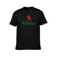 thumbnail image 4 of Men's Comfy Short Sleeve Crew Neck Tee -Heineken Beer Print 4 T-shirt for It can be worn in all four seasons, 4 of 5